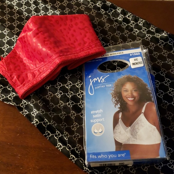 Just My Size Intimates & Sleepwear Womens Satin Wirefree Bra Brand